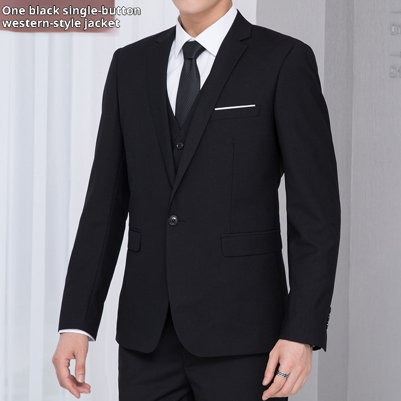 Veste Homme Blazer 1 Bouton - Costume Business Style Coréen - SADJÉ