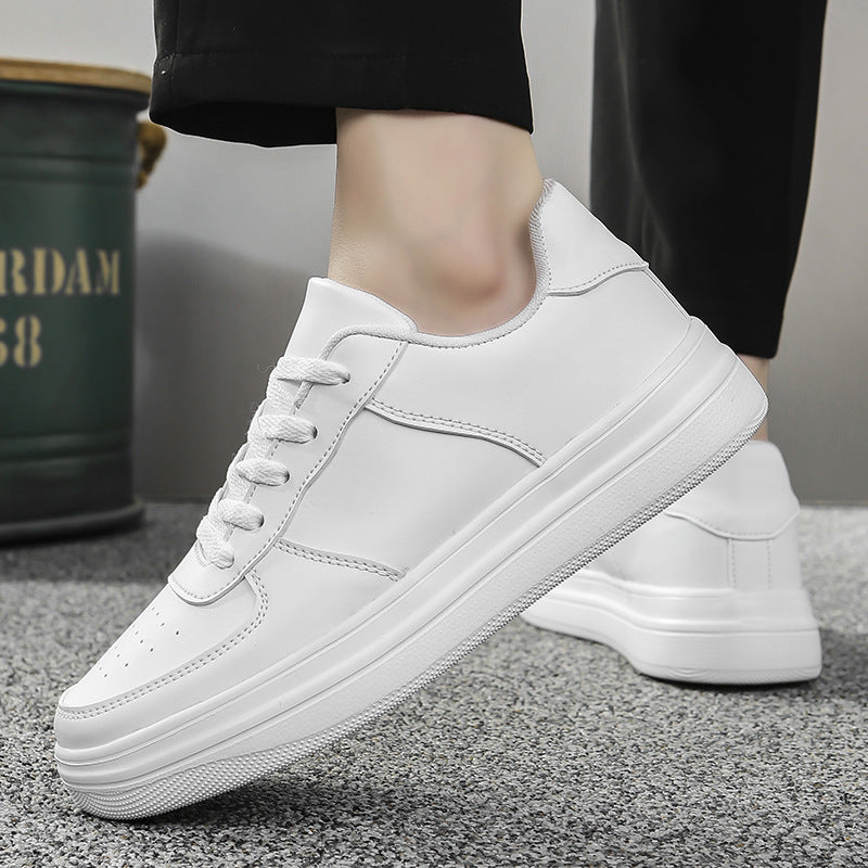 Baskets Homme Plateforme Blanches - Grande Taille Printemps Été - SADJÉ