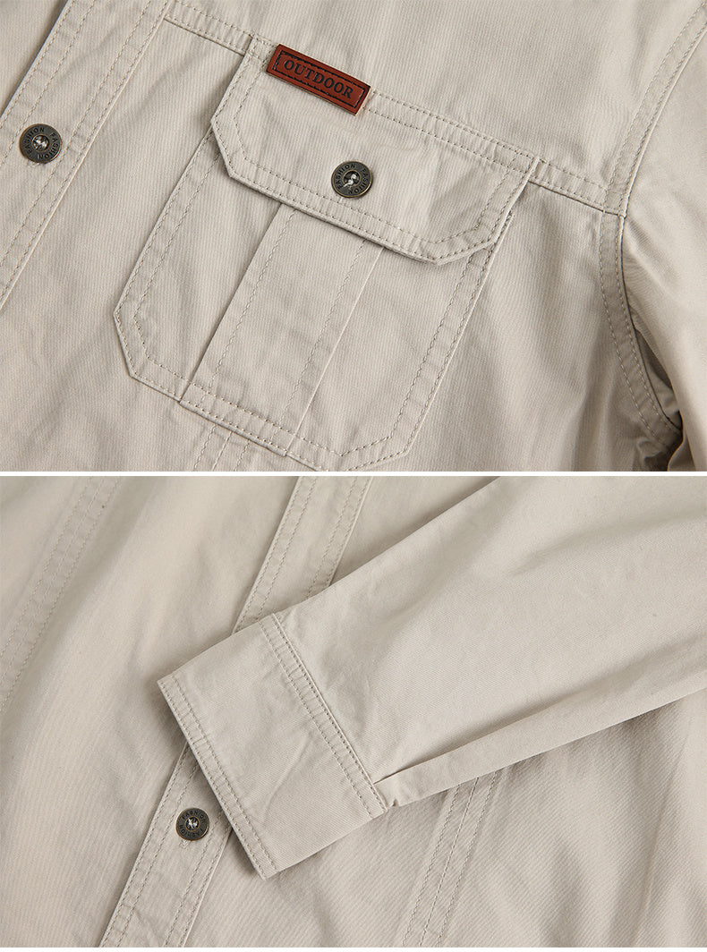 Chemise Homme Décontractée Manches Longues - Coupe Ample Confortable - SADJÉ