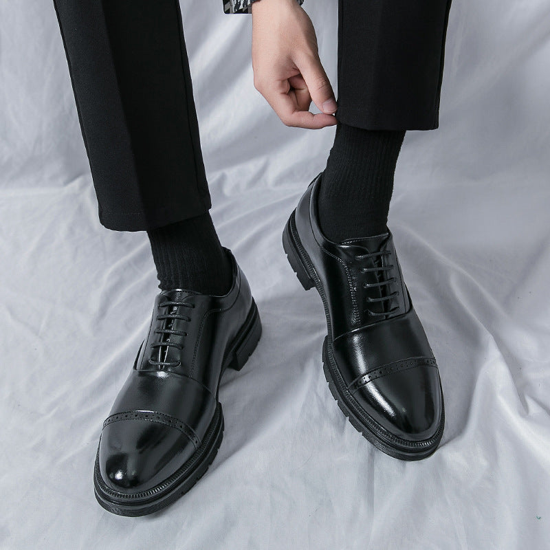 Mocassins Homme Cuir à Pompons - Chaussures Slip-On Respirantes Business Casual - SADJÉ
