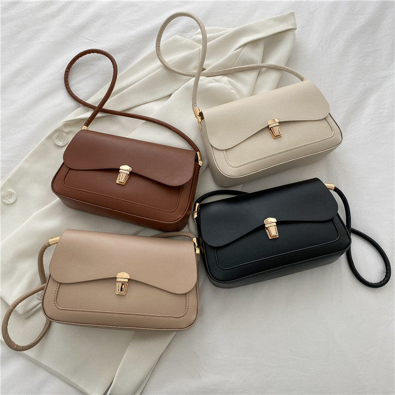 Sac simple à une épaule de couleur unie pour femme - SADJÉ