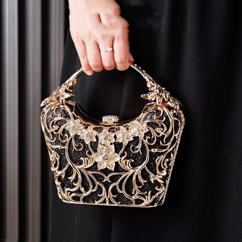 Pochette Soirée Ajourée Brillante - Sac Banquet 520g - SADJÉ