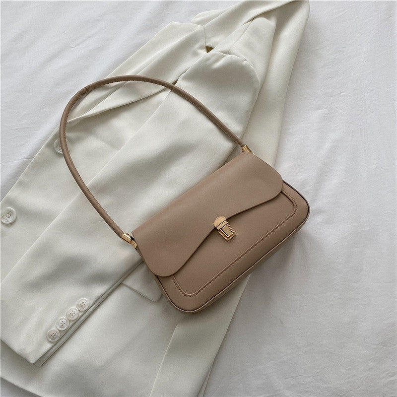 Sac simple à une épaule de couleur unie pour femme - SADJÉ