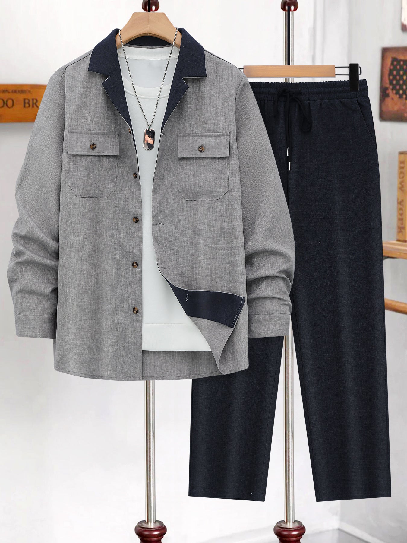 Ensemble Costume Décontracté Homme - Veste et Pantalon Créatif - SADJÉ