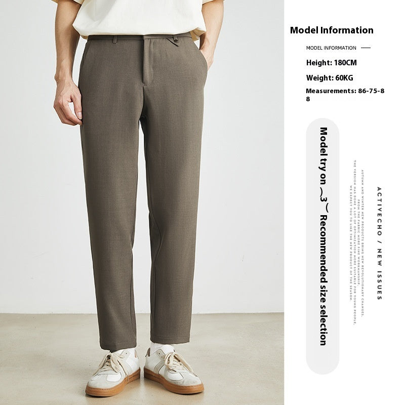 Pantalon Homme Slim Droit Casual - Coupe Ajustée Cheville - SADJÉ