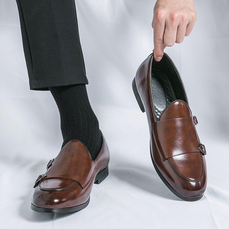 Chaussures Homme Cuir Double Boucle - Style Automne Élégant - SADJÉ