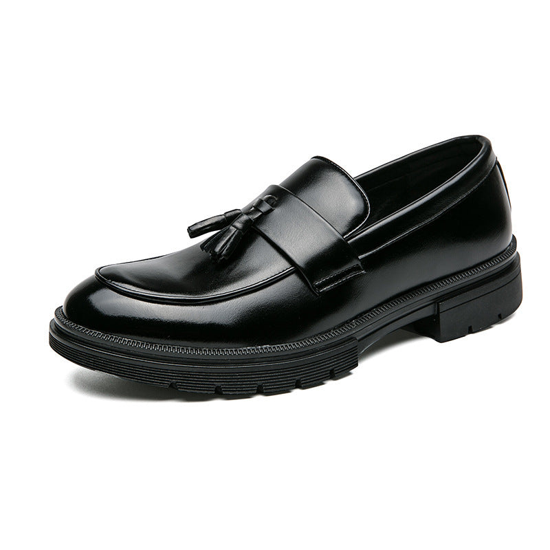 Mocassins Homme Cuir à Pompons - Chaussures Slip-On Respirantes Business Casual - SADJÉ
