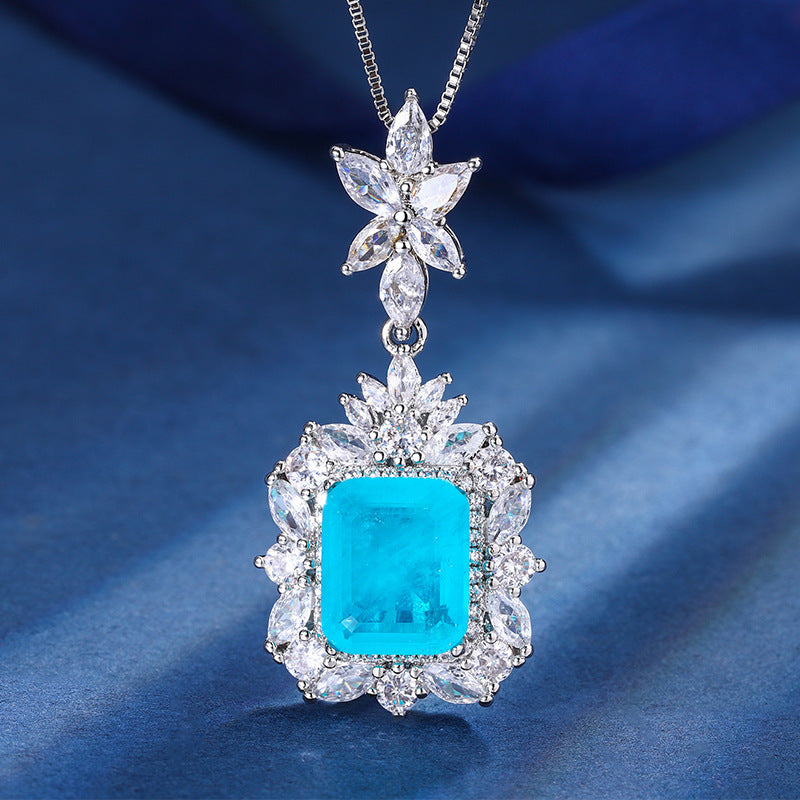 Parure Bijoux Cuivre Plaqué 24g - Motifs Géométriques Carrés - SADJÉ