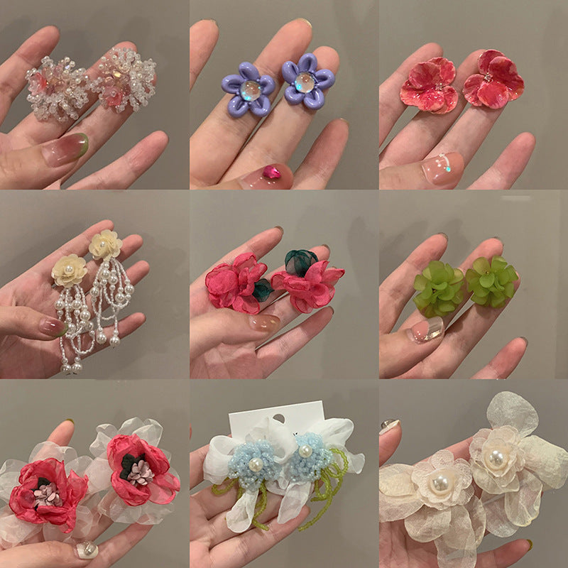 Boucles d'Oreilles Romantiques – Cœur Nœud Acrylique 7 Designs - SADJÉ