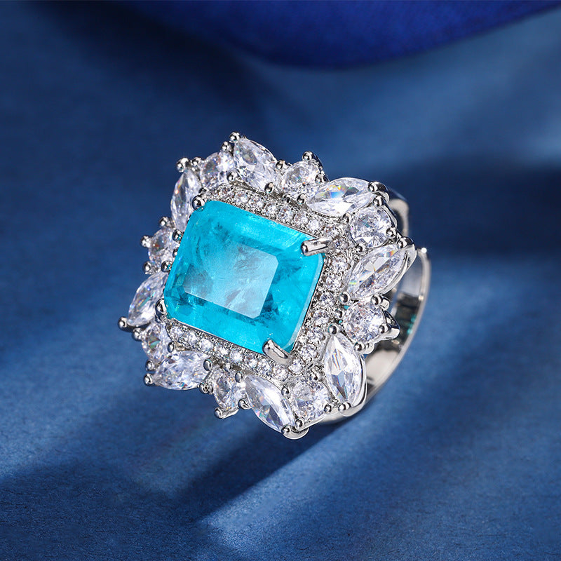 Parure Bijoux Cuivre Plaqué 24g - Motifs Géométriques Carrés - SADJÉ