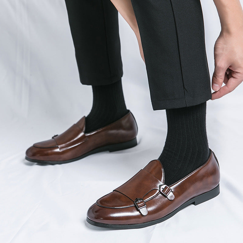 Chaussures Homme Cuir Double Boucle - Style Automne Élégant - SADJÉ