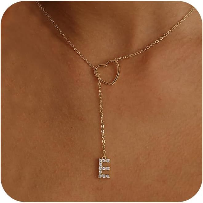 Pendentif Initiale Glamour – Laiton Plaqué Or Zircon 26 Lettres - SADJÉ