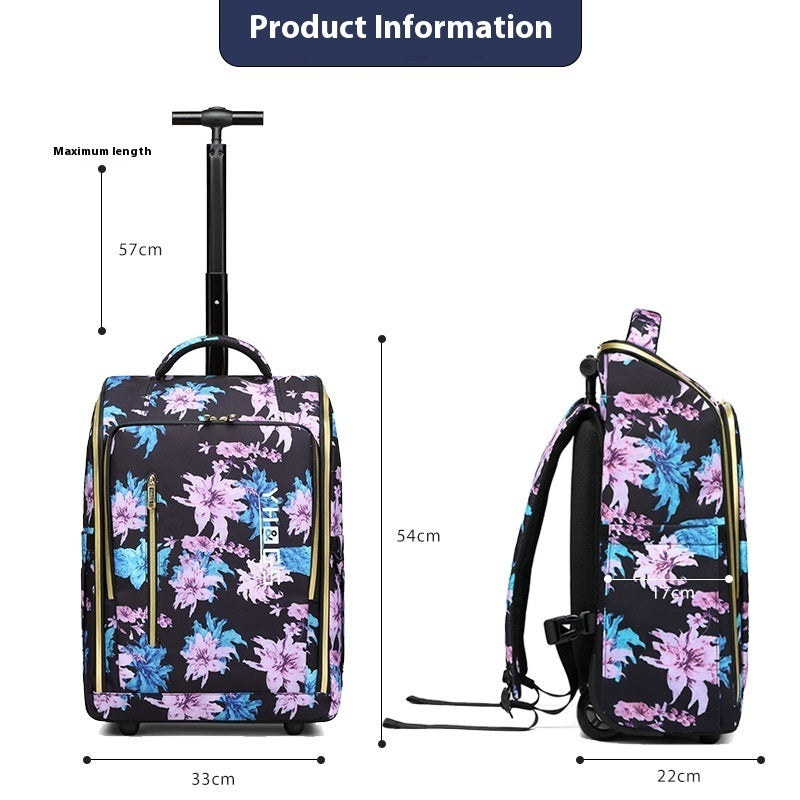 Sac à Dos Trolley Voyage Ultra Léger - Bagage Cabine 20 Pouces Polyester - SADJÉ